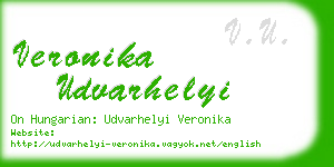 veronika udvarhelyi business card